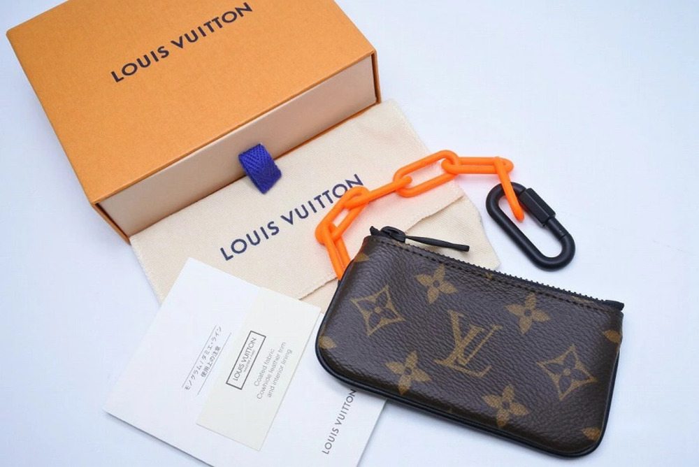 LOUIS VUITTON coin case Wallet VIRGIL ABLOH Chain Orange Monogram